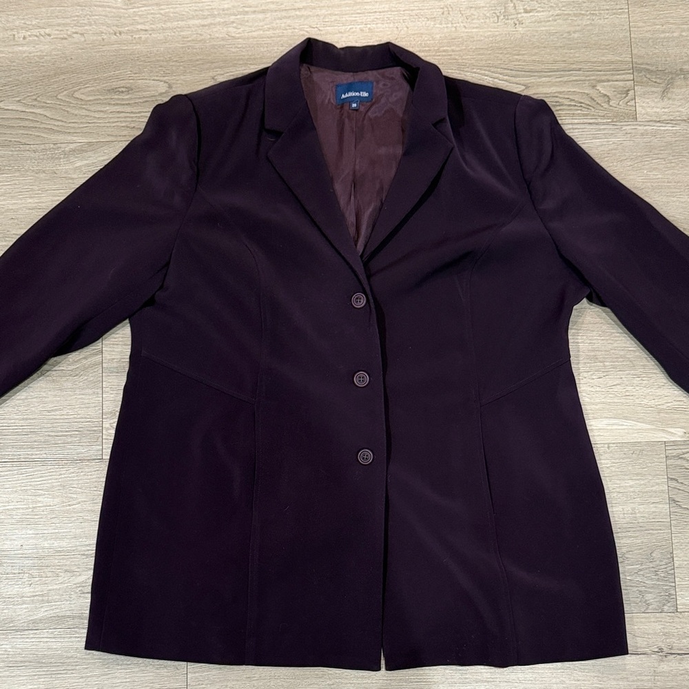 Addition Elle Deep Purple Suit Jacket